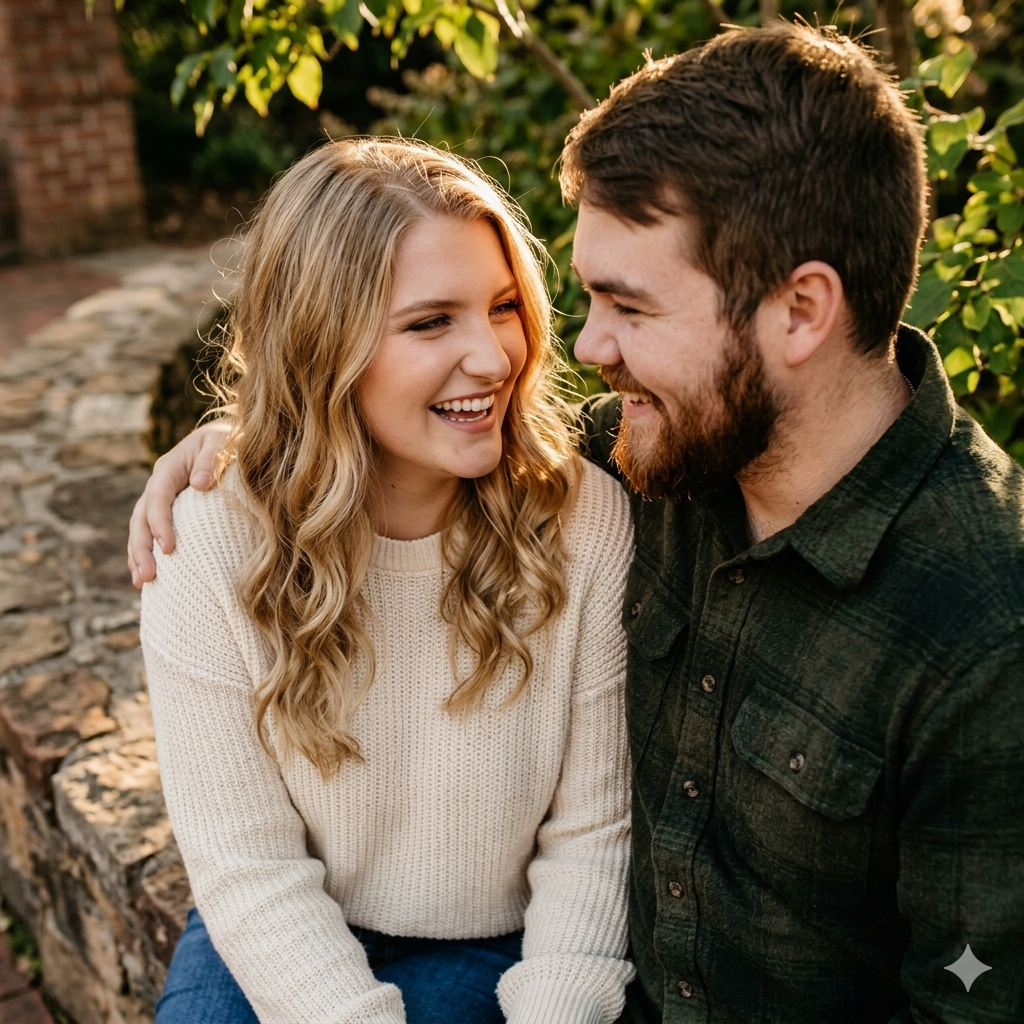 Brittany and Jacob portrait.
